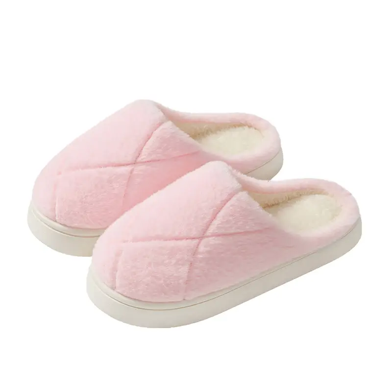 Women's Cotton Slippers Thick Soled Winter Warm - Image 45
