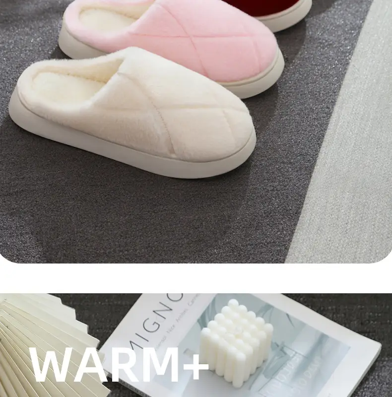 Women's Cotton Slippers Thick Soled Winter Warm — feature 2