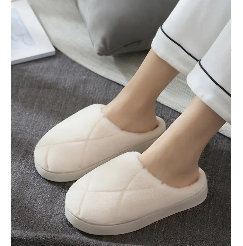 Women's Cotton Slippers Thick Soled Winter Warm — feature 20