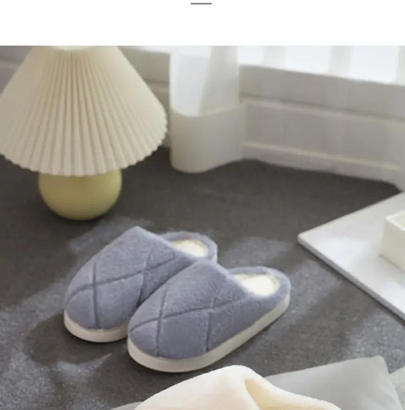 Women's Cotton Slippers Thick Soled Winter Warm — feature 26