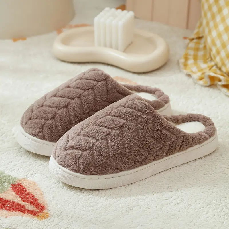Women's Cotton Slippers Thick Soled Winter Warm - Image 16