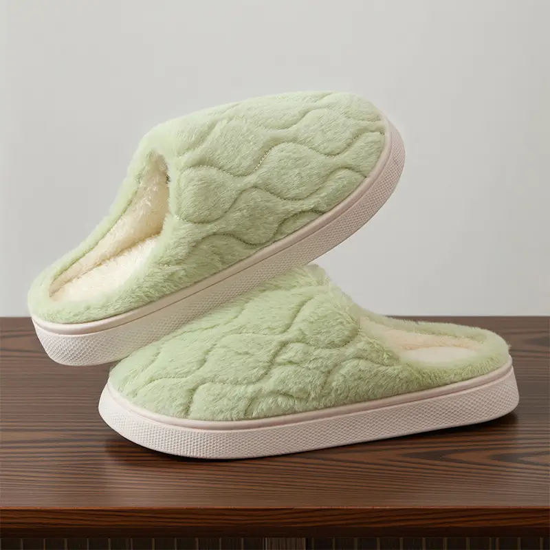 Women's Cotton Slippers Thick Soled Winter Warm - Image 18