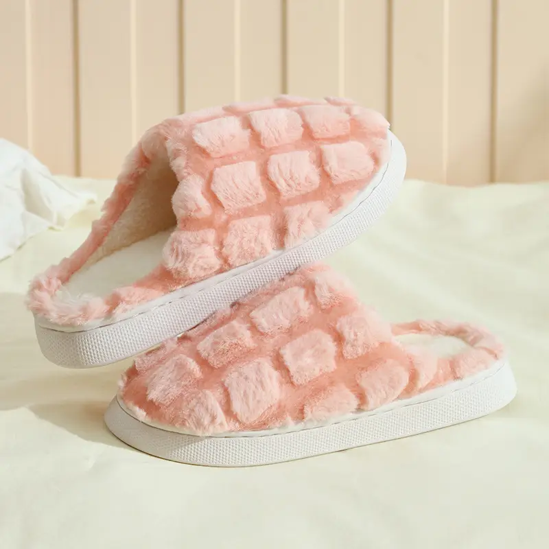 Women's Cotton Slippers Thick Soled Winter Warm - Image 36