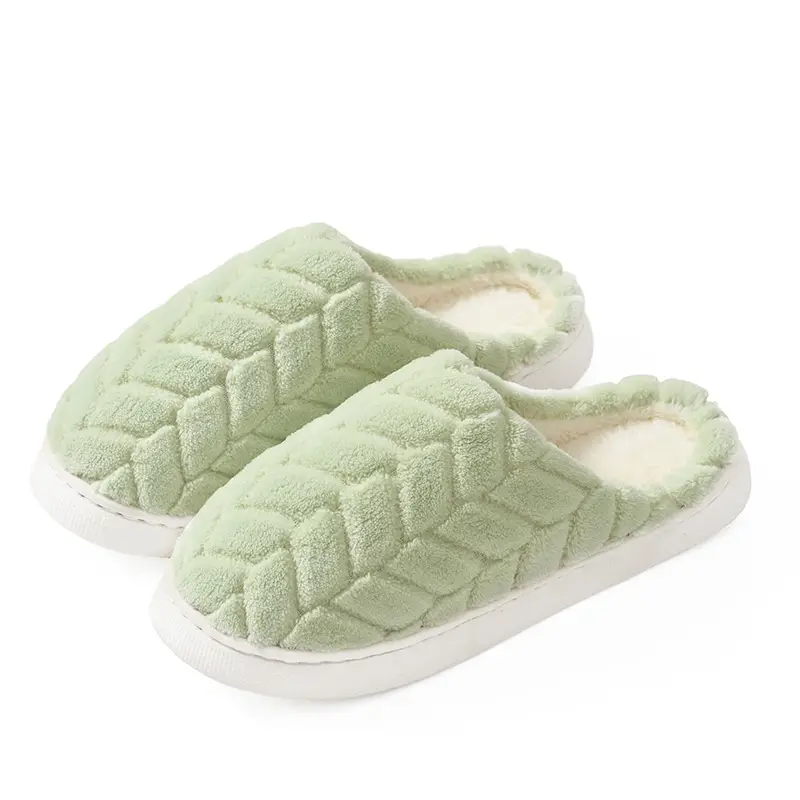 Warm Furry Slippers for Women & Men, Non-Slip Thick Sole - Image 45
