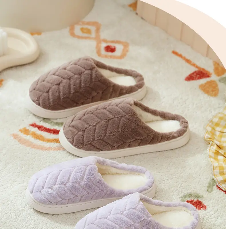 Warm Furry Slippers for Women & Men, Non-Slip Thick Sole — feature 10