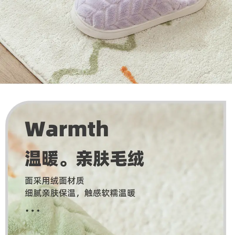 Warm Furry Slippers for Women & Men, Non-Slip Thick Sole — feature 11