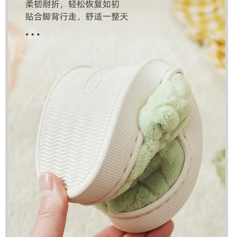 Warm Furry Slippers for Women & Men, Non-Slip Thick Sole — feature 15