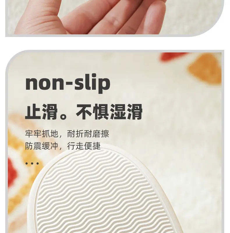Warm Furry Slippers for Women & Men, Non-Slip Thick Sole — feature 16
