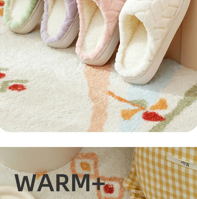 Warm Furry Slippers for Women & Men, Non-Slip Thick Sole — feature 2