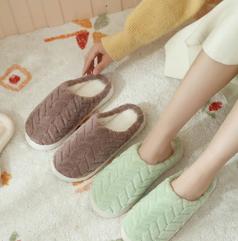 Warm Furry Slippers for Women & Men, Non-Slip Thick Sole — feature 22