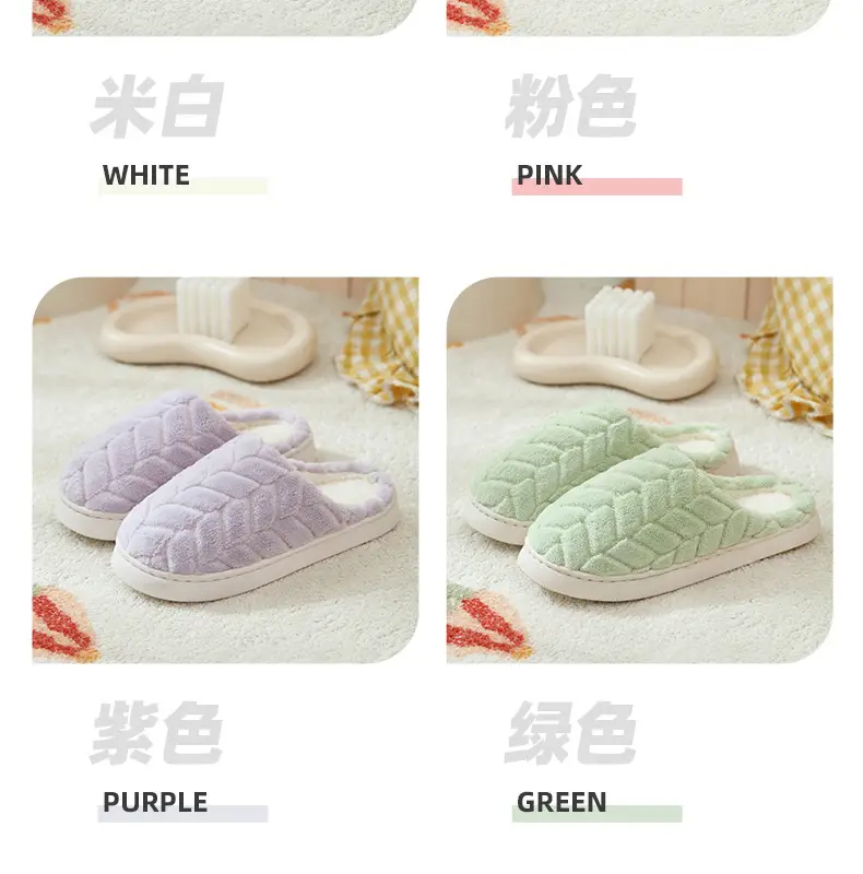 Warm Furry Slippers for Women & Men, Non-Slip Thick Sole — feature 24