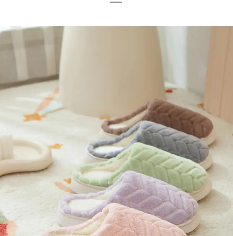 Warm Furry Slippers for Women & Men, Non-Slip Thick Sole — feature 26