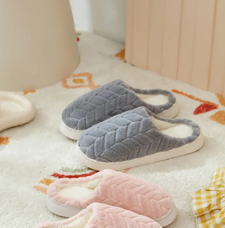 Warm Furry Slippers for Women & Men, Non-Slip Thick Sole — feature 8