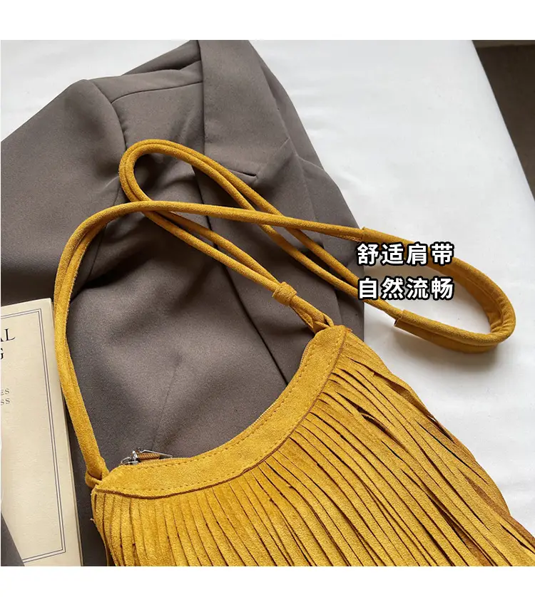 Autumn Tassel Crossbody Bag Women Brown 2025 — feature 5