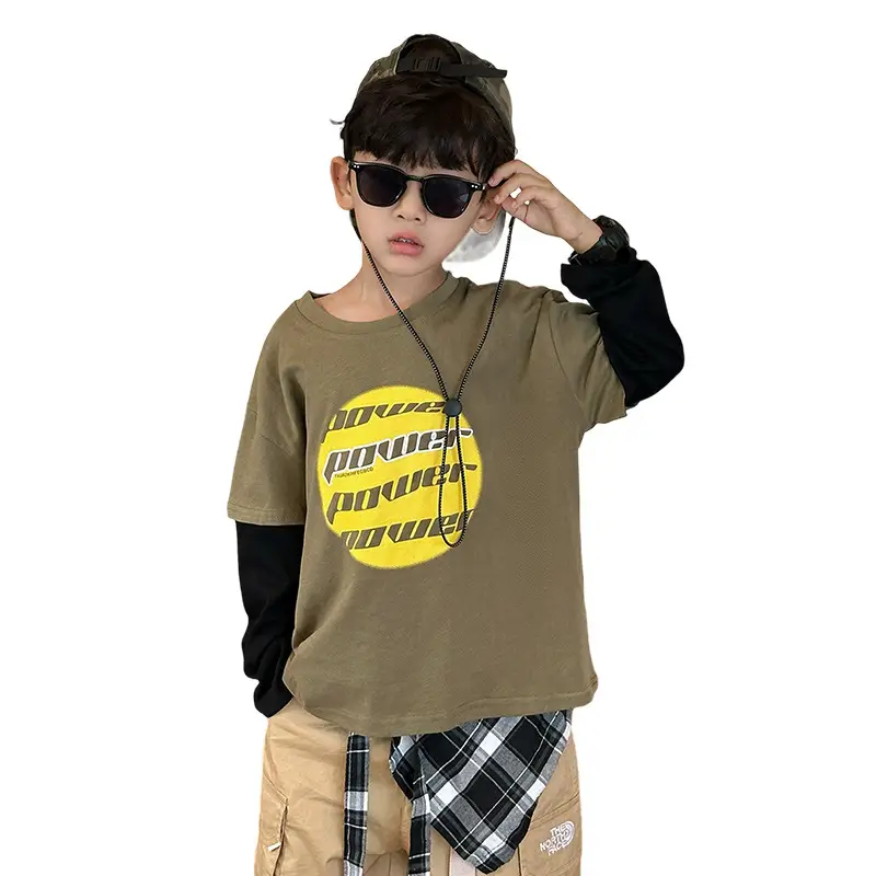 Boys Long Sleeve T-Shirt Yellow Graphic 2025 - Image 7