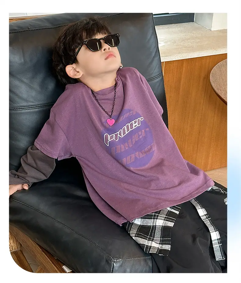 Boys Long Sleeve T-Shirt Yellow Graphic 2025 — feature 11