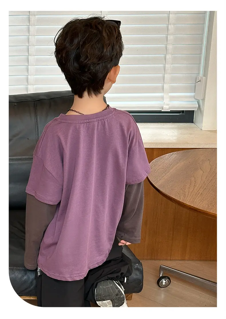 Boys Long Sleeve T-Shirt Yellow Graphic 2025 — feature 12