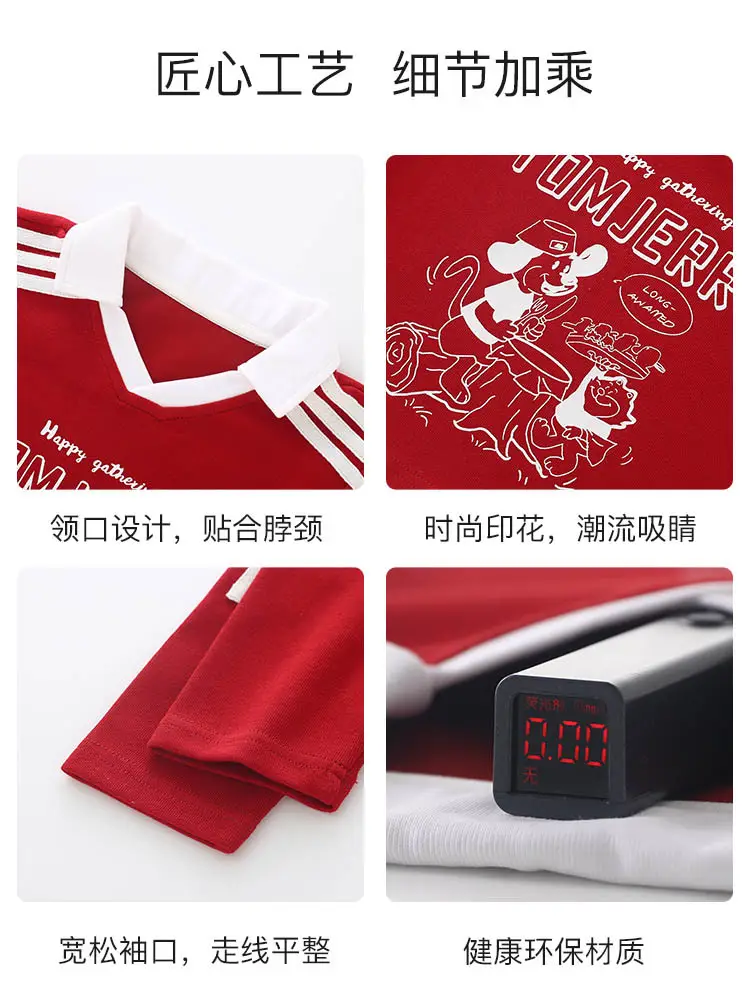 Duuduu Boys Red Long Sleeve Baby T-Shirt 2025 - Image 6