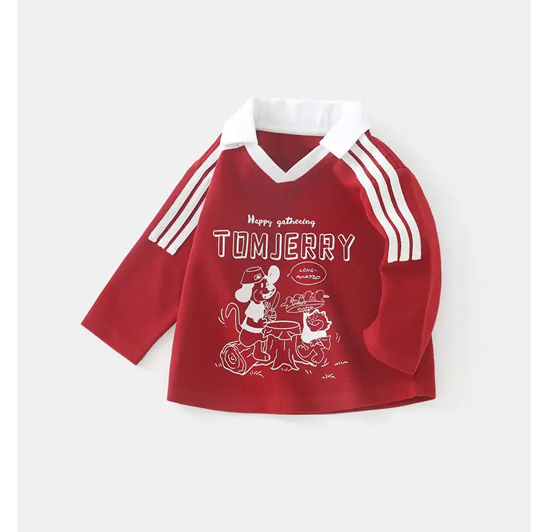 Duuduu Boys Red Long Sleeve Baby T-Shirt 2025 — feature 22