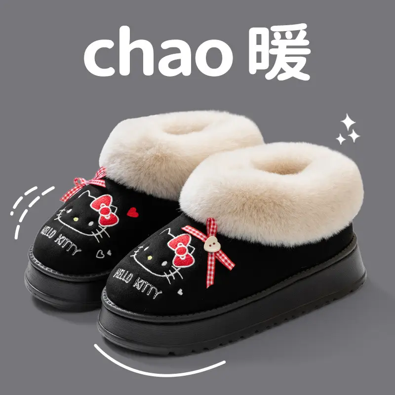 2025 Cowhide Winter Slipper with Fur Lining - Image 3