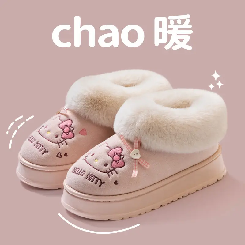 2025 Cowhide Winter Slipper with Fur Lining - Image 4