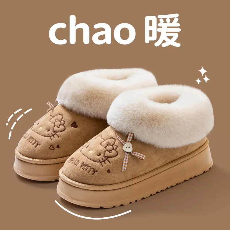 2025 Cowhide Winter Slipper with Fur Lining - Image 5