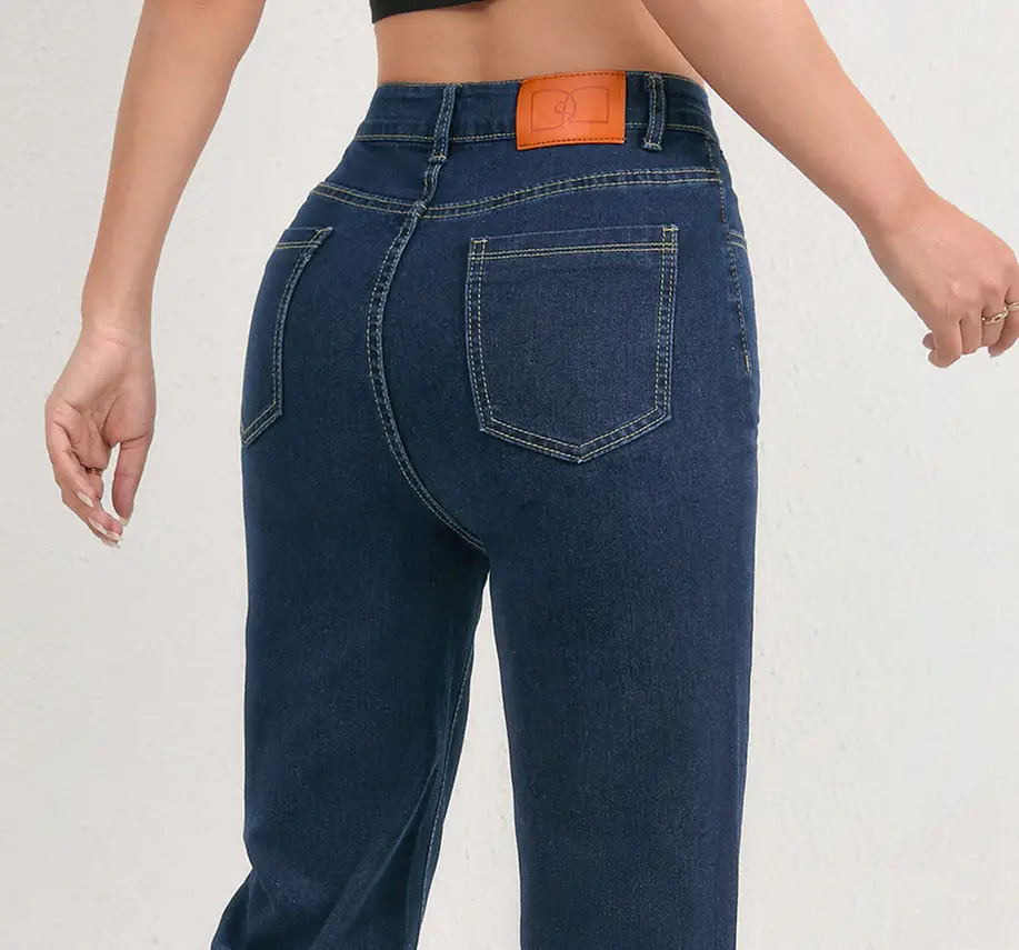 2025 Deep SmX Cropped Skinny Jeans Pure Dark Blue — feature 10