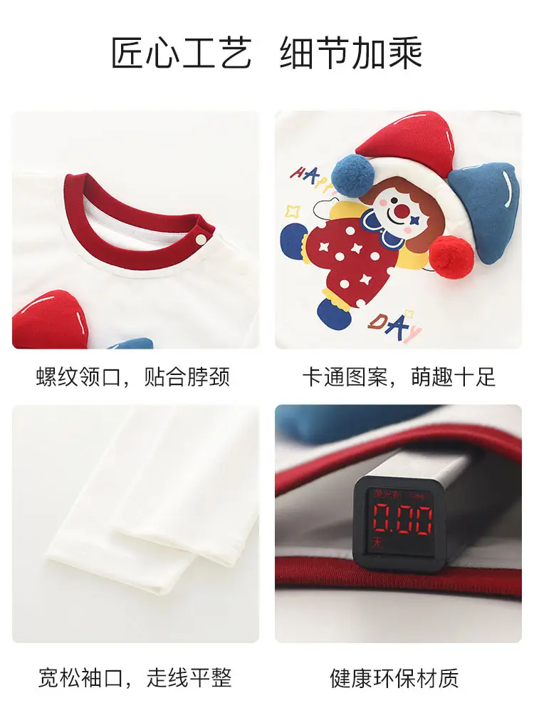 Baby Long Sleeve Shirt Red White 2025A
