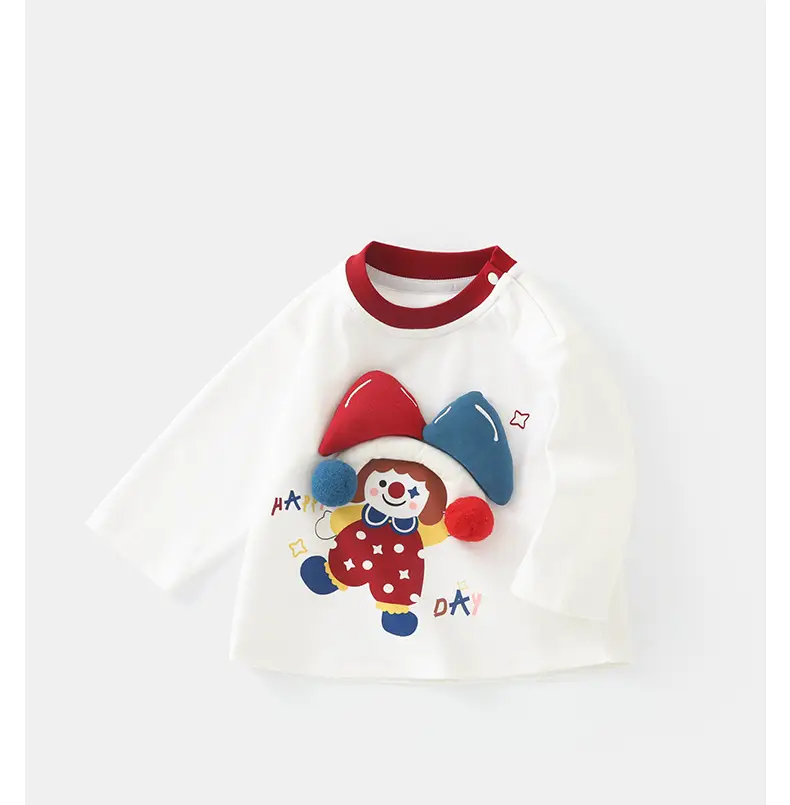 Baby Long Sleeve Shirt Red White 2025A — feature 11