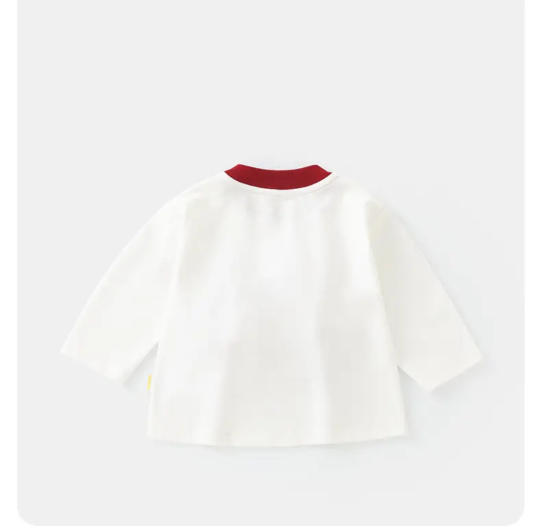 Baby Long Sleeve Shirt Red White 2025A — feature 12