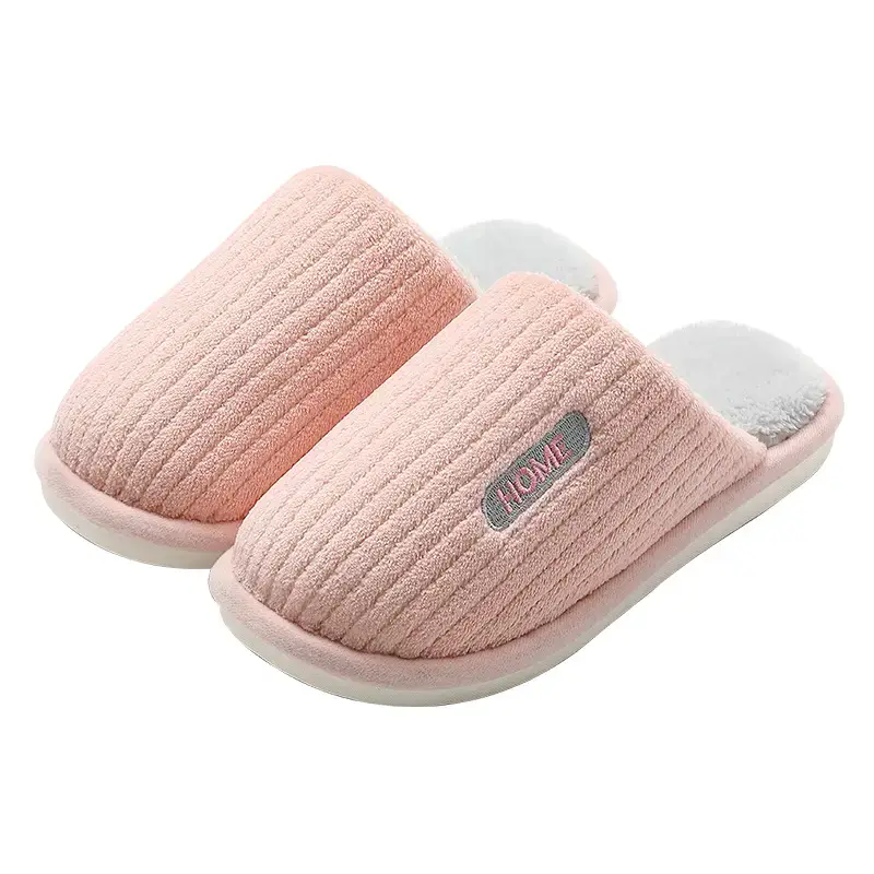 Women Cotton Slippers Pink Warm Indoor Winter - Image 11
