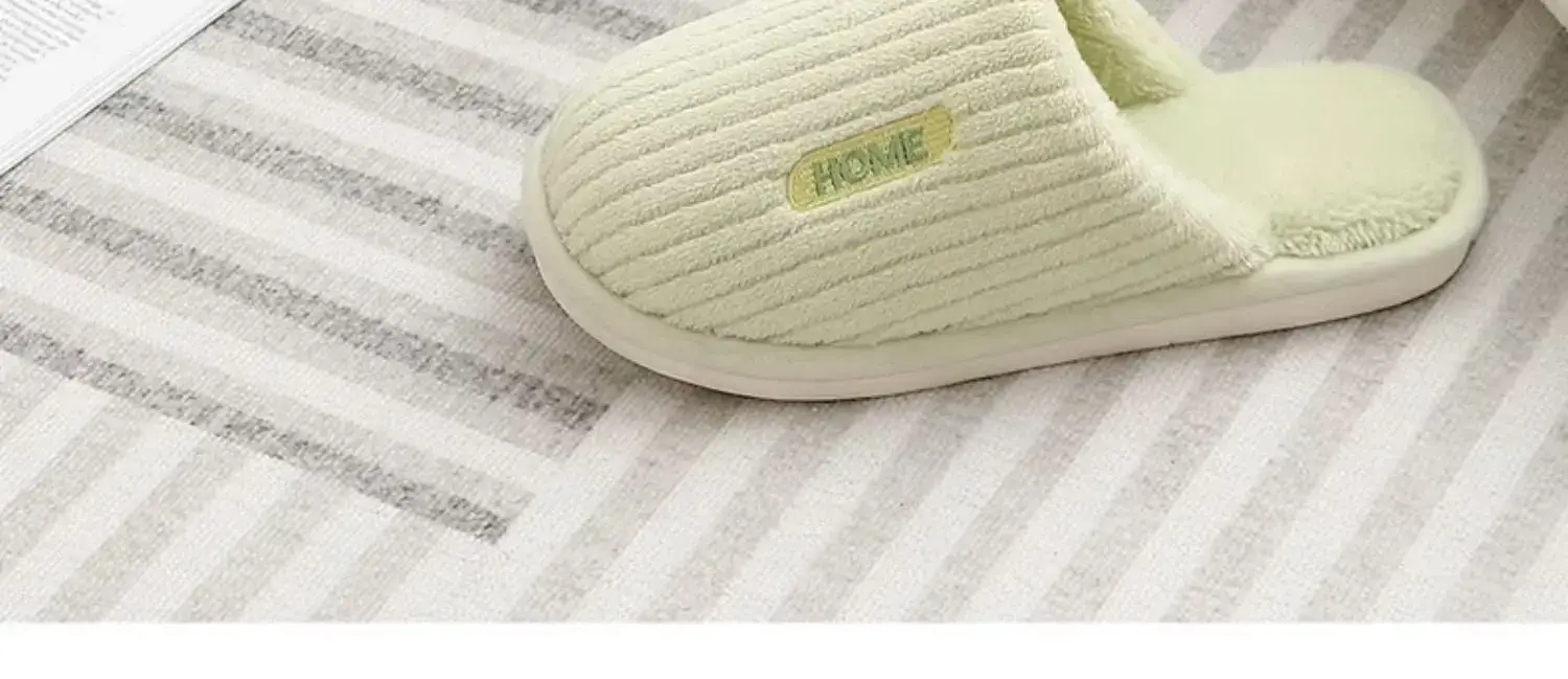 Women Cotton Slippers Pink Warm Indoor Winter — feature 19