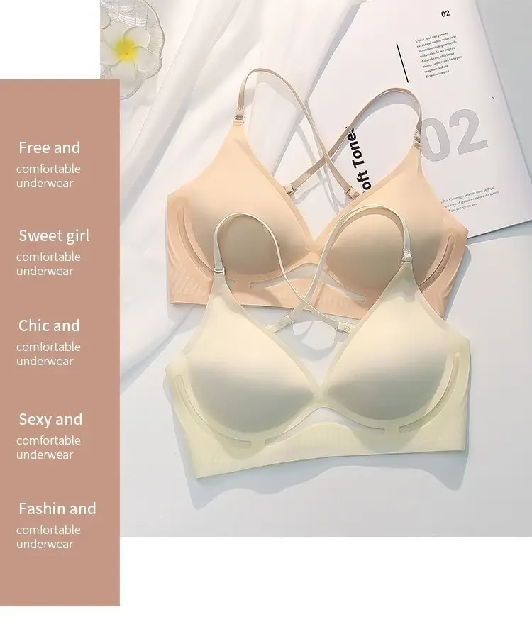 Nude Big U Beautiful Back Jelly Seamless Intimates for Women with Multiple Ways to Wear Cut Out Backless Comfortable Breathable Wire-Free Bra — feature 16