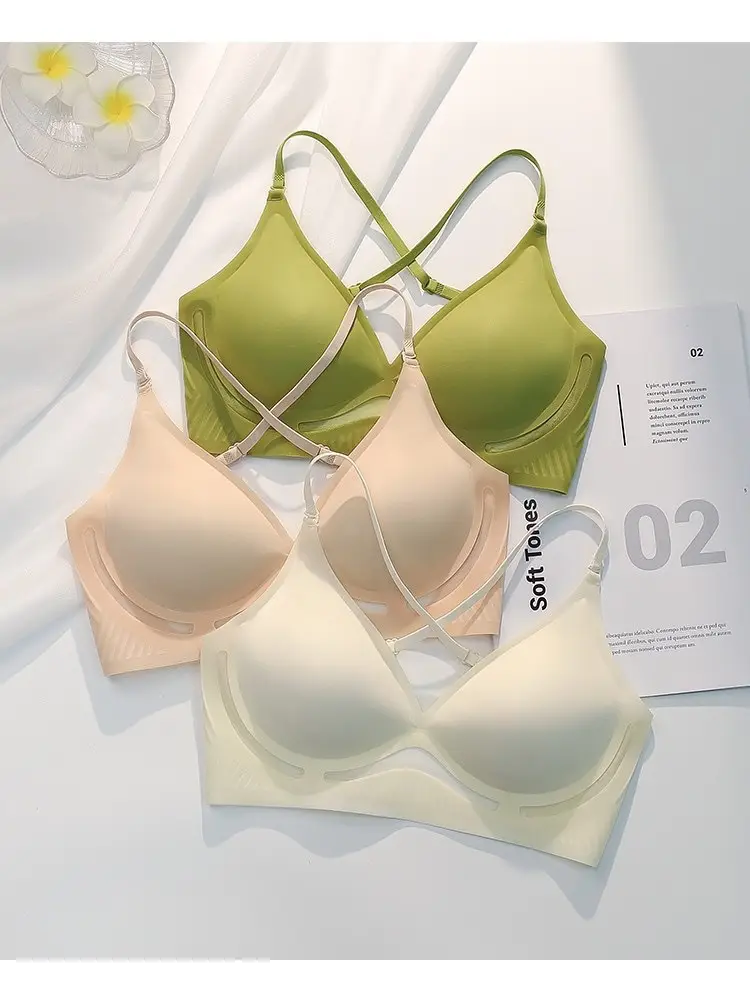 Nude Big U Beautiful Back Jelly Seamless Intimates for Women with Multiple Ways to Wear Cut Out Backless Comfortable Breathable Wire-Free Bra — feature 17