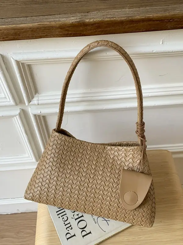 Woven Leather Shoulder Bag for Women 2025 New Niche Design - Image 10