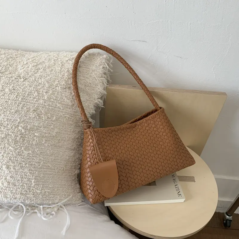 Woven Leather Shoulder Bag for Women 2025 New Niche Design - Image 3
