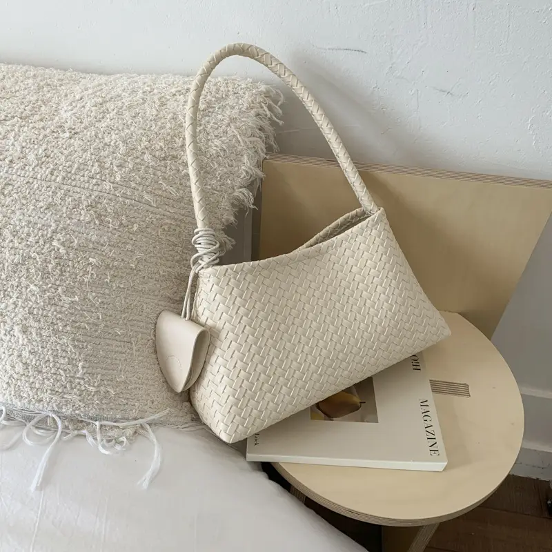 Woven Leather Shoulder Bag for Women 2025 New Niche Design - Image 6