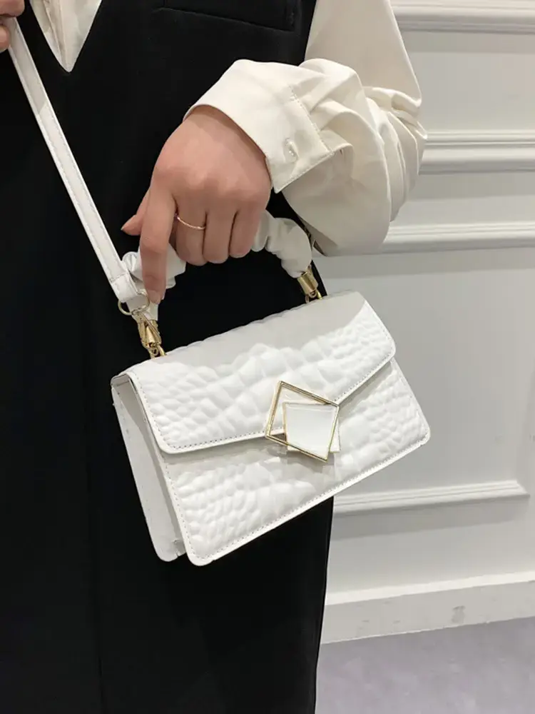 White Quilted Crossbody Bag for Women 2025 - Image 8