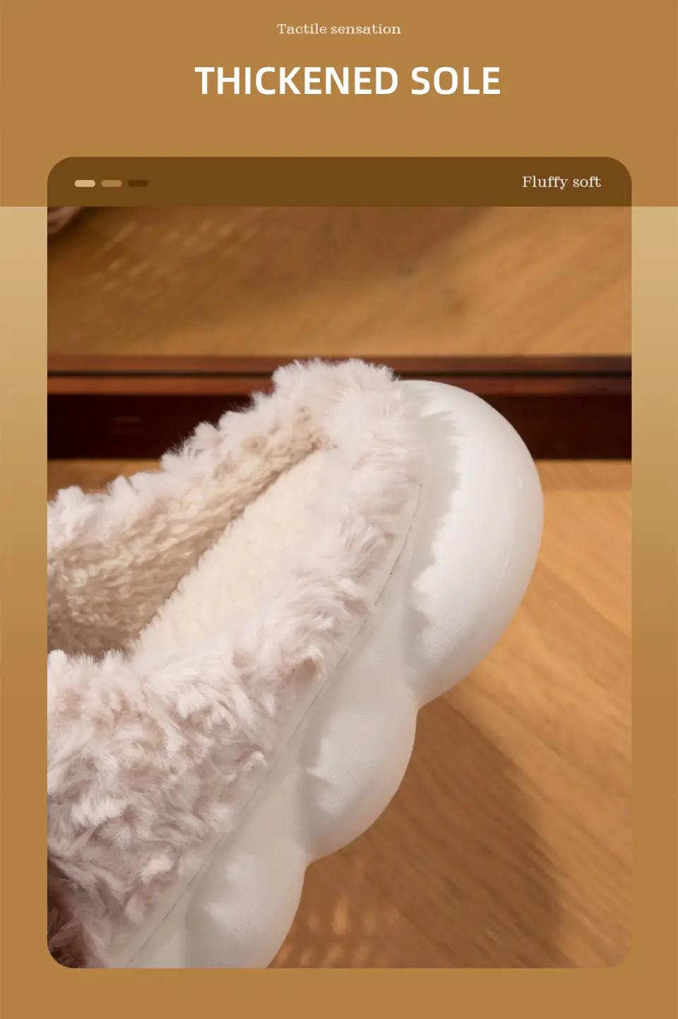 Cotton Slippers for Women, Autumn and Winter Outer Wear, Cute Puppy Indoor Home Warm Plush Toe Thick-Soled Non-Slip Slippers — feature 6