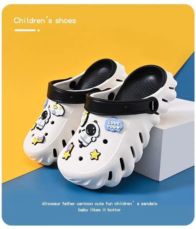Kids Sandals White Green Star Print Baby Boys Girls — feature 8