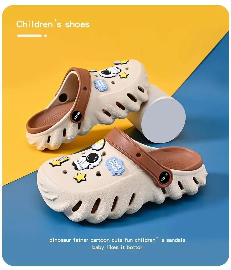 Kids Sandals White Green Star Print Baby Boys Girls — feature 9