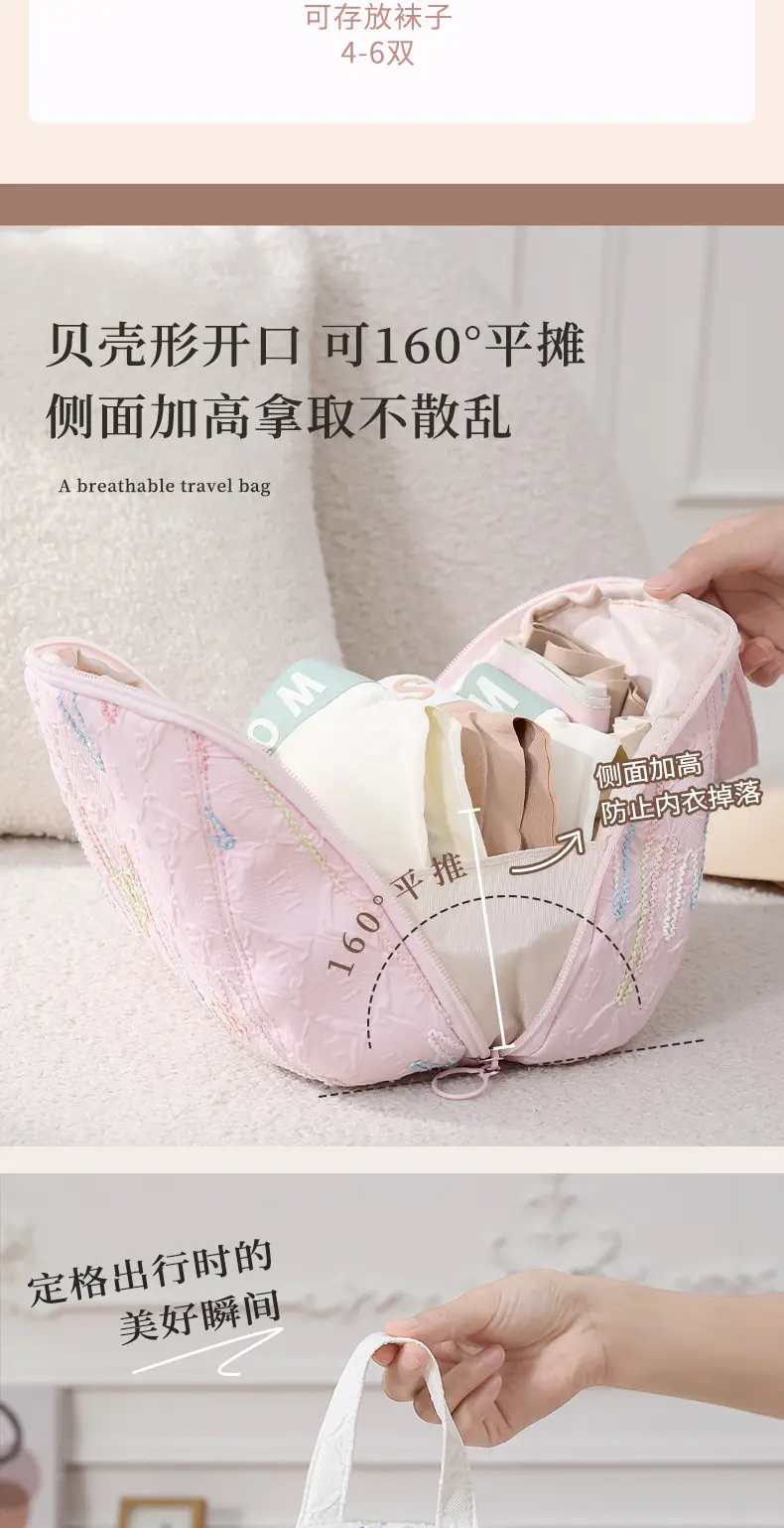 2025 New Summer Thickened Travel Bag Blue Pink — feature 13
