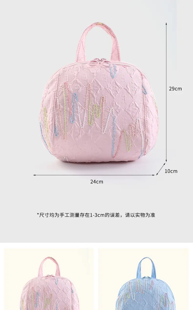 2025 New Summer Thickened Travel Bag Blue Pink — feature 15