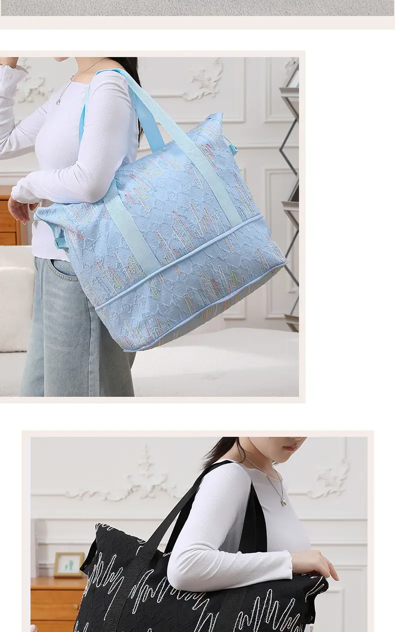 2025 New Summer Thickened Travel Bag Blue Pink — feature 21