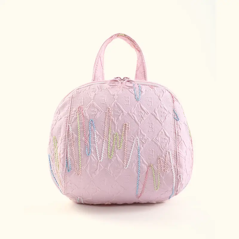 2025 New Summer Thickened Travel Bag Blue Pink - Image 5