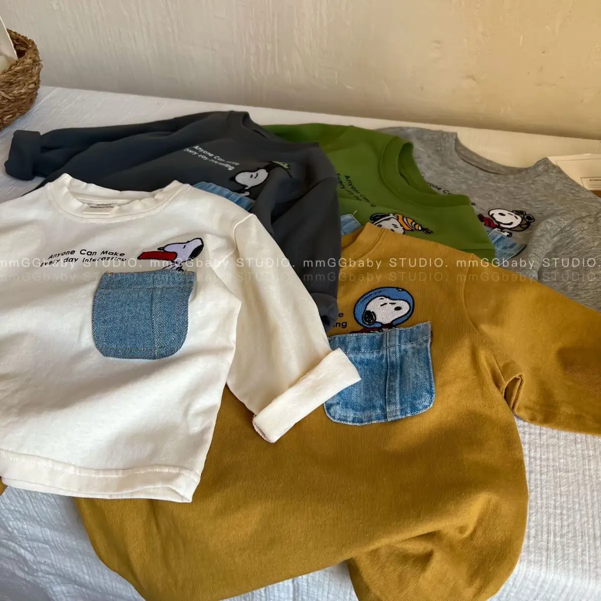 2025 Kids T-Shirt Bottom Set Korean Cartoon Loose Fit — feature 1