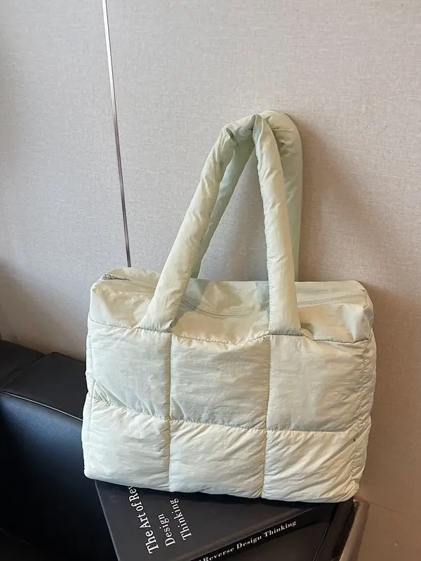 Women's Lavender Puffer Tote Bag 2025 New Fashion - Image 10