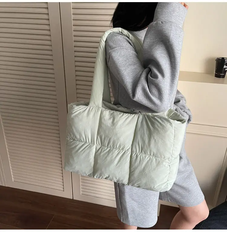Women's Lavender Puffer Tote Bag 2025 New Fashion — feature 14