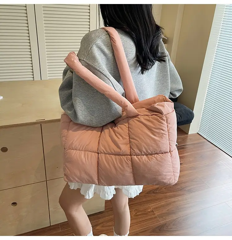Women's Lavender Puffer Tote Bag 2025 New Fashion — feature 18