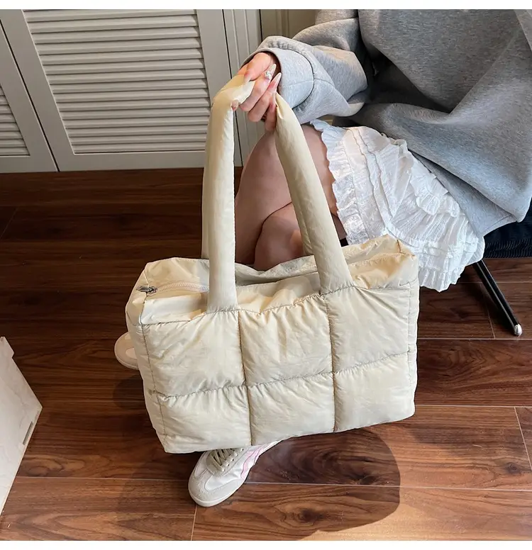 Women's Lavender Puffer Tote Bag 2025 New Fashion — feature 20